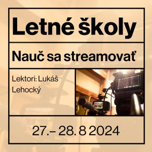 Nauč sa streamovať konferenciu (V-mix) – OBSADENÉ